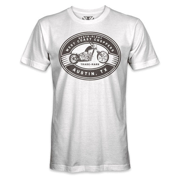 West Coast Choppers Death Glory Trade-Mark T-Shirt White - primary product view