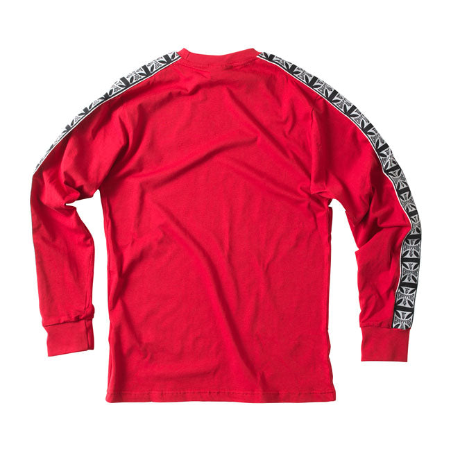West Coast Choppers Taped Long Sleeves T-Shirt Red