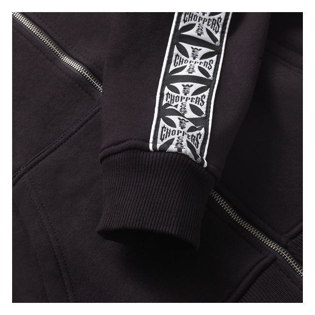 West Coast Choppers Taped Zip Hoodie Black
