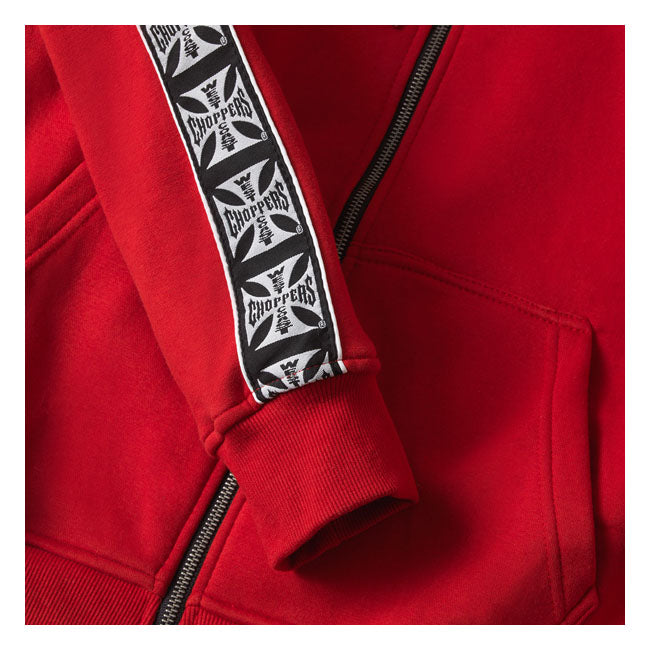 West Coast Choppers Taped Zip Hoodie Red
