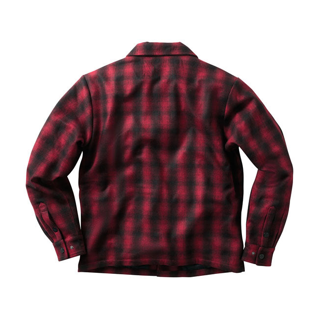 West Coast Choppers Wool Lined Plaidshirt Red / Black - FREE UK Shipping, FREE 365 Day Returns | Moto Central