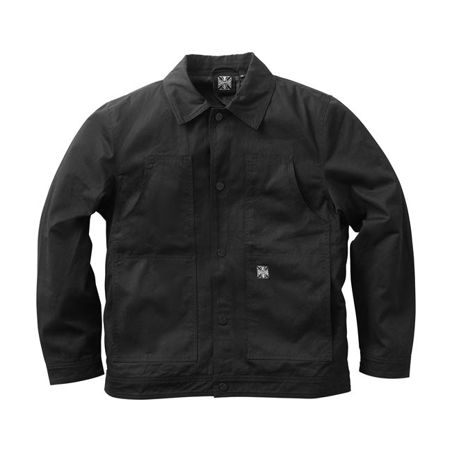 West Coast Choppers Lined Cargo Work Jacket Black