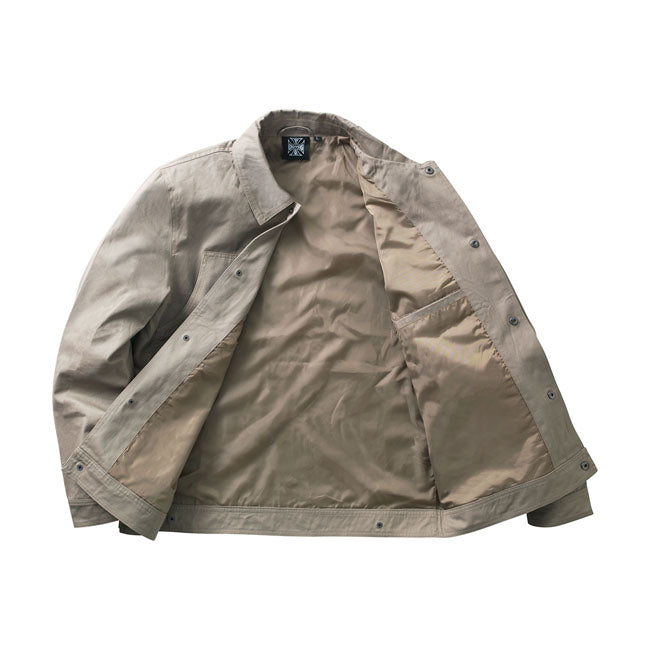West Coast Choppers Lined Cargo Work Jacket Khaki