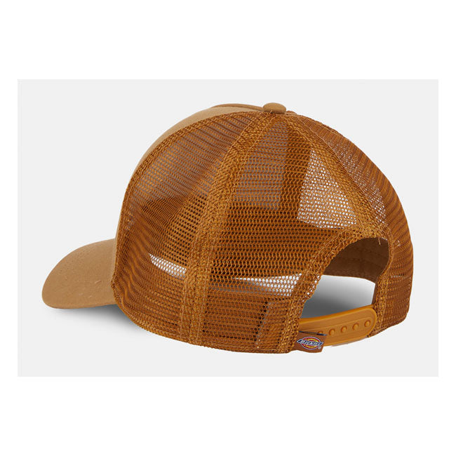 Dickies Hanston Trucker Cap Brown Duck - FREE UK Shipping, FREE 365 Day Returns | Moto Central