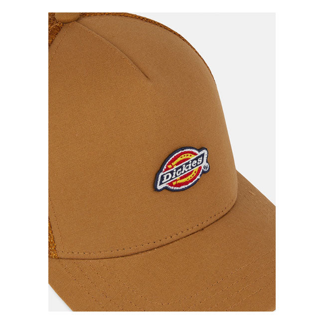 Dickies Hanston Trucker Cap Brown Duck - FREE UK Shipping, FREE 365 Day Returns | Moto Central