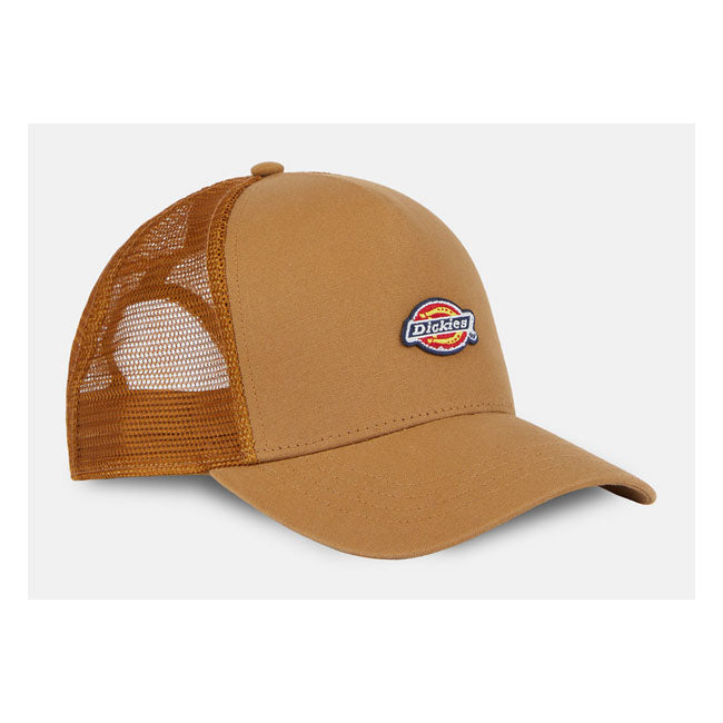 Dickies Hanston Trucker Cap Brown Duck - FREE UK Shipping, FREE 365 Day Returns | Moto Central