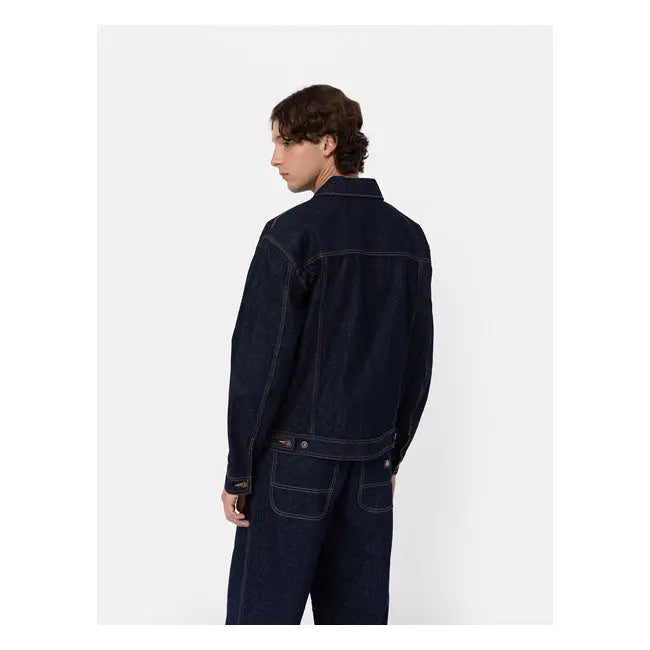 Dickies Madison Textile Jacket Rinsed  - FREE UK Shipping, FREE 365 Day Returns | Moto Central