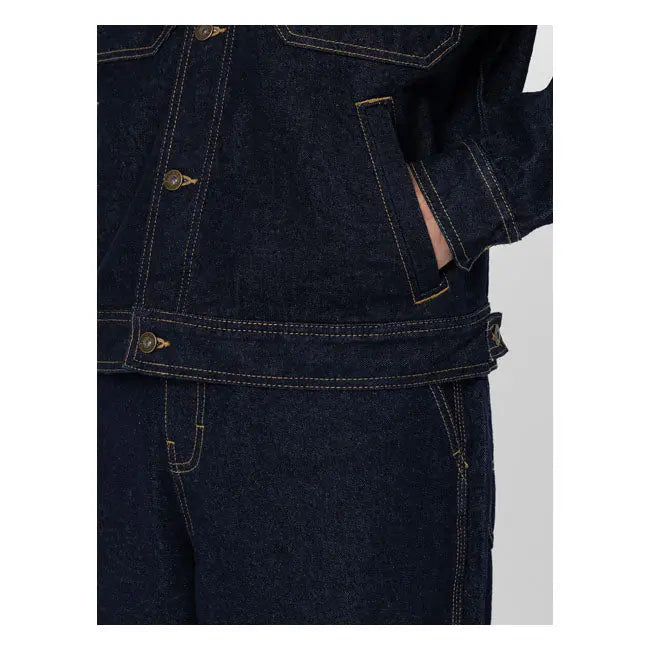 Dickies Madison Textile Jacket Rinsed  - FREE UK Shipping, FREE 365 Day Returns | Moto Central