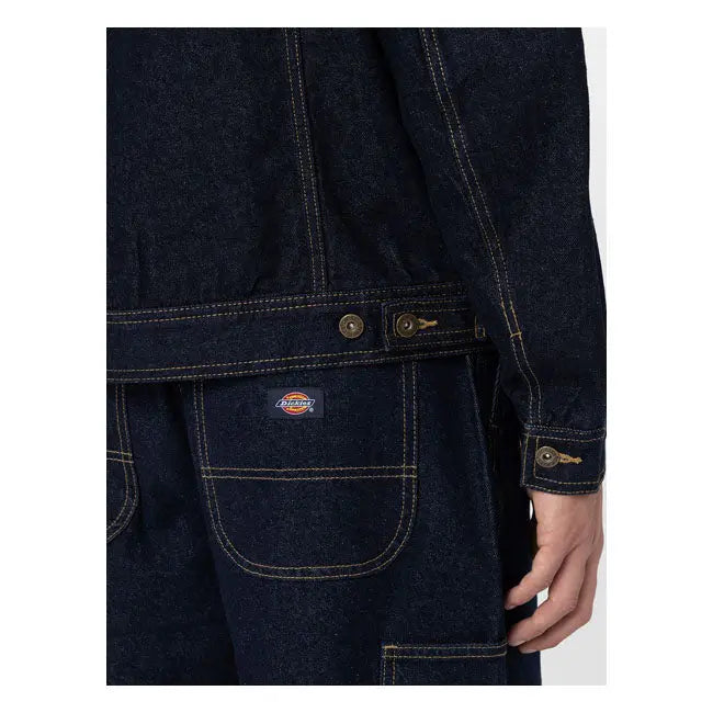 Dickies Madison Textile Jacket Rinsed  - FREE UK Shipping, FREE 365 Day Returns | Moto Central