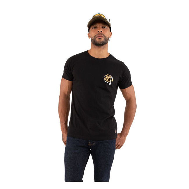 Von Dutch Helmet T-Shirt Black - FREE UK Shipping, FREE 365 Day Returns | Moto Central