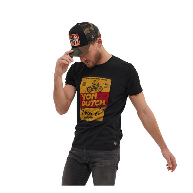 Von Dutch Box T-Shirt Black - FREE UK Shipping, FREE 365 Day Returns | Moto Central