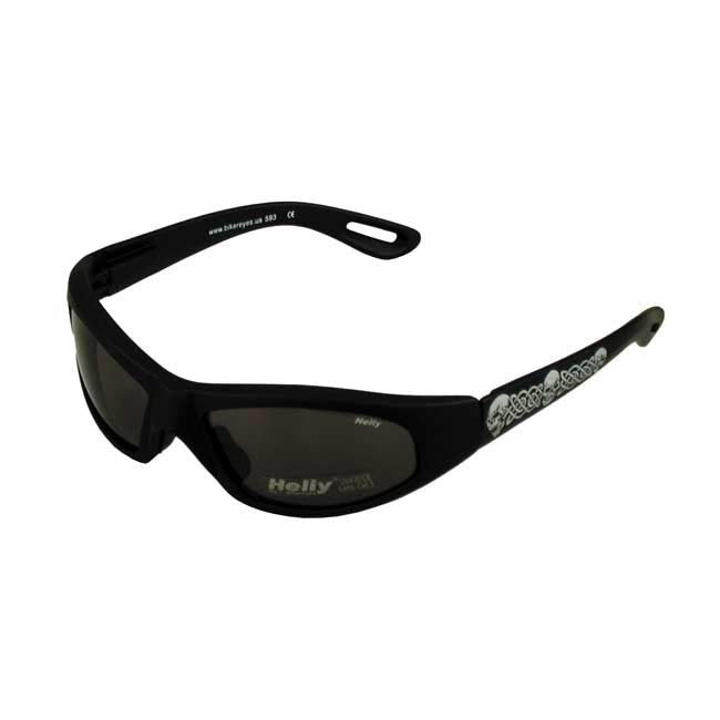 Helly Biker Shades Black Angle Smoke Tribal