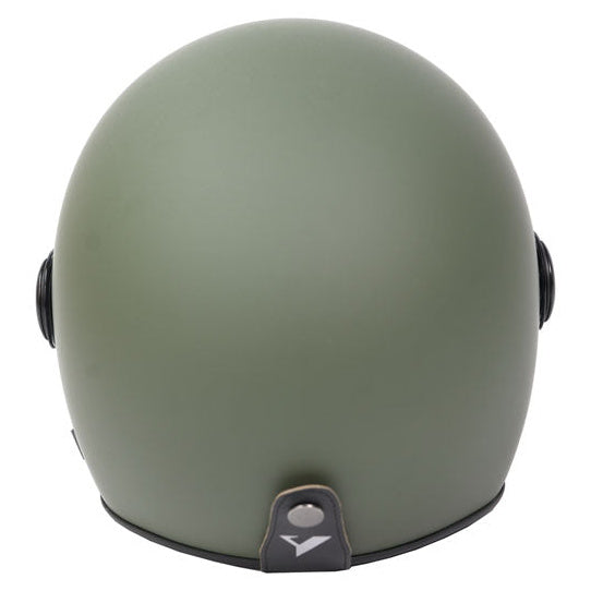 ByCity The City Matt Green open-face motorcycle helmet, rear view