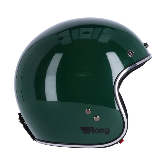 Roeg Jett Open Face Helmet Racing Green - FREE UK Shipping, FREE 365 Day Returns | Moto Central