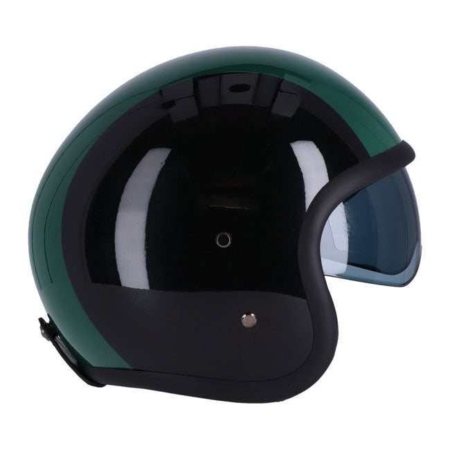 Roeg Sundown Open Face Helmet Green / Black - FREE UK Shipping, FREE 365 Day Returns | Moto Central