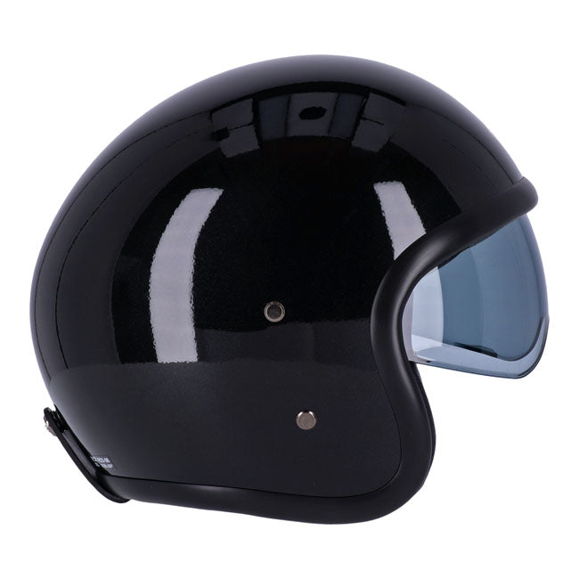 Roeg Sundown Open Face Helmet Gloss Black - FREE UK Shipping, FREE 365 Day Returns | Moto Central