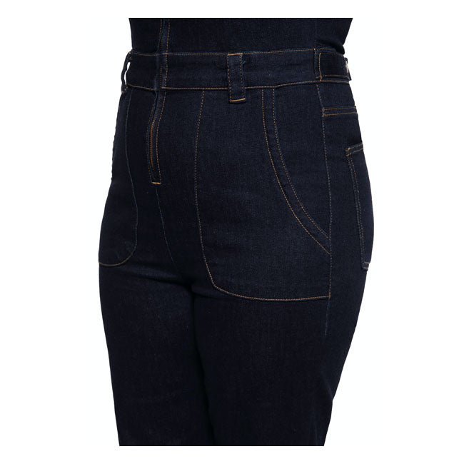 King Kerosin Queen Kerosin Workwear Overall Dark Blue Wash