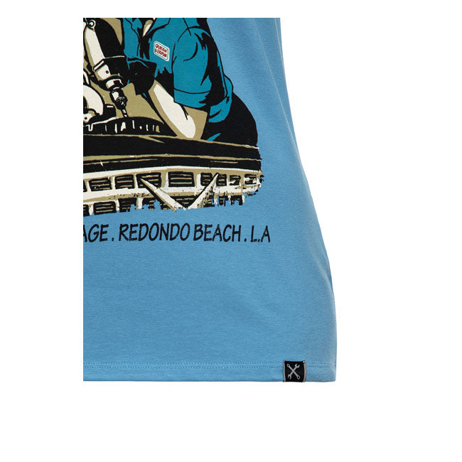 King Kerosin Queen Kerosin Tune Up T-Shirt Blue Heaven