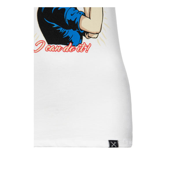 King Kerosin Queen Kerosin Motor Queen I Can Do It T-Shirt Off-White
