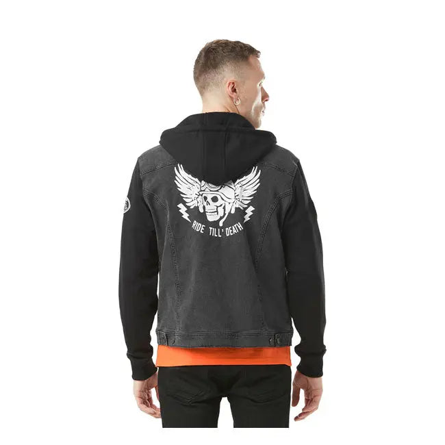 Von Dutch Denim Jacket Black FREE UK Delivery, FREE 365 Day Returns | Moto Central