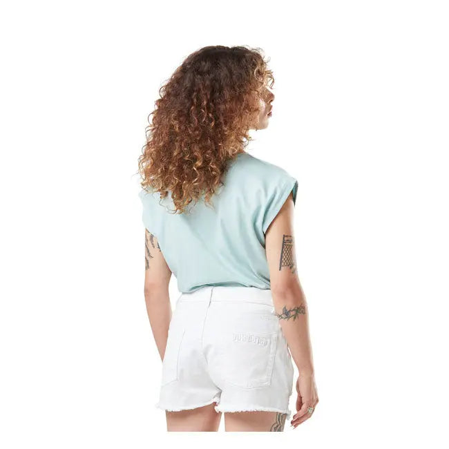Von Dutch Printed T-Shirt Light Blue Women FREE UK Delivery, FREE 365 Day Returns | Moto Central