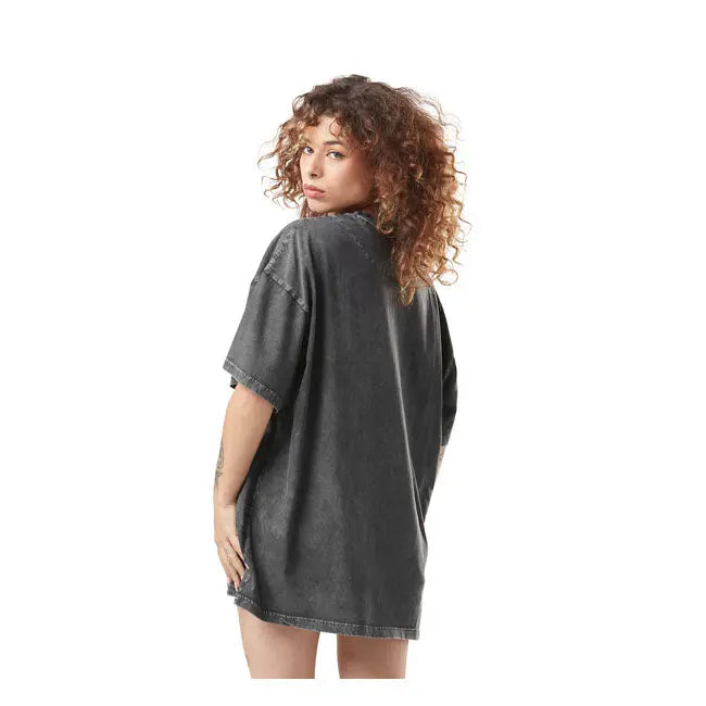 Von Dutch Loose Ladies T-Shirt Dark Grey FREE UK Delivery, FREE 365 Day Returns | Moto Central