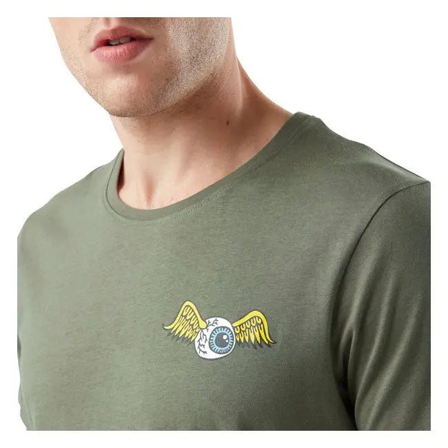 Von Dutch Eye T-Shirt Khaki FREE UK Delivery, FREE 365 Day Returns | Moto Central
