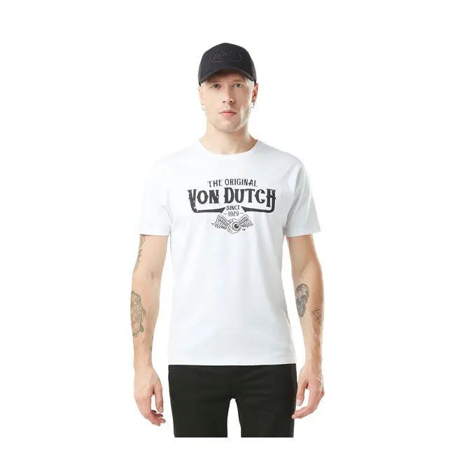 Von Dutch Original T-Shirt White FREE UK Delivery, FREE 365 Day Returns | Moto Central