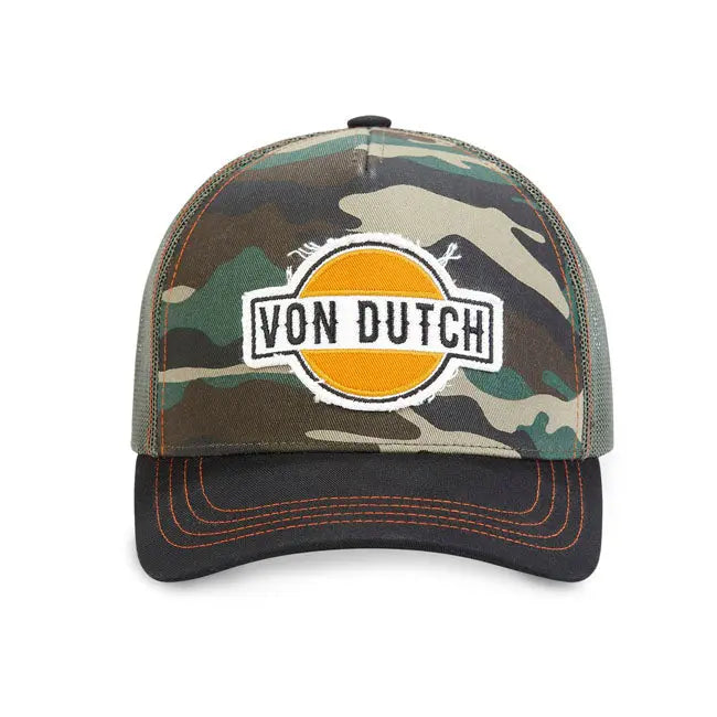 Von Dutch Heritage Cap Camouflage FREE UK Delivery, FREE 365 Day Returns | Moto Central