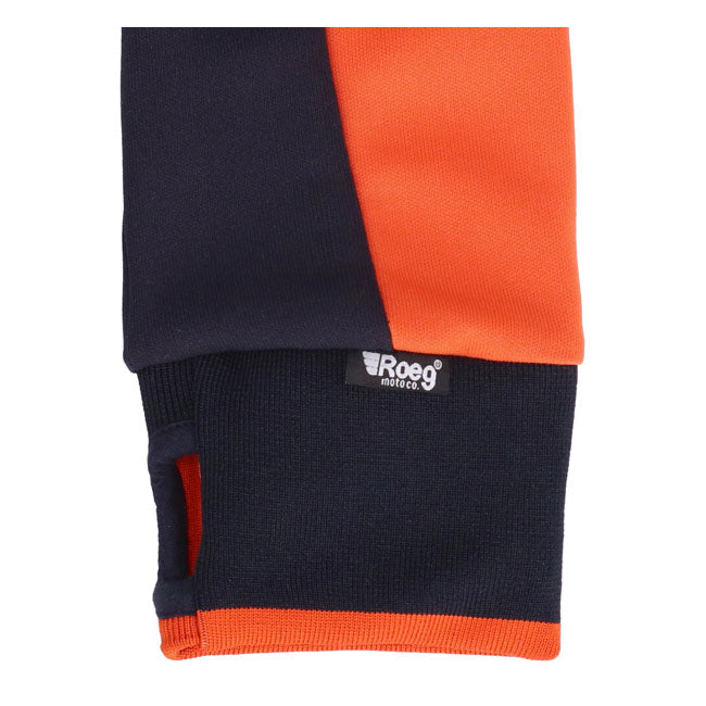 Roeg Hank Track Textile Jacket Navy / Orange - FREE UK Shipping, FREE 365 Day Returns | Moto Central