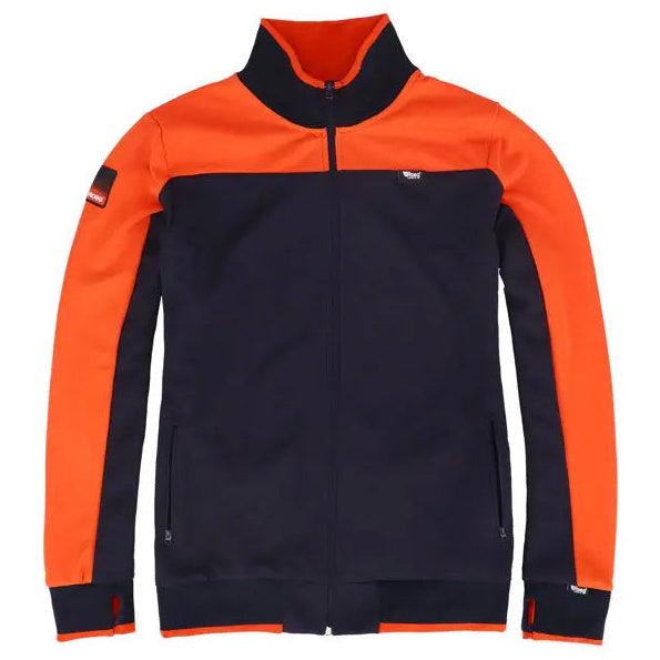 Roeg Hank Track Textile Jacket Navy / Orange – front view