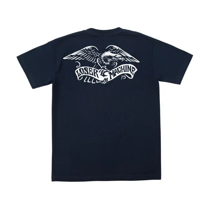 Loser Machine Liberty T-Shirt Navy FREE UK Delivery, FREE 365 Day Returns | Moto Central