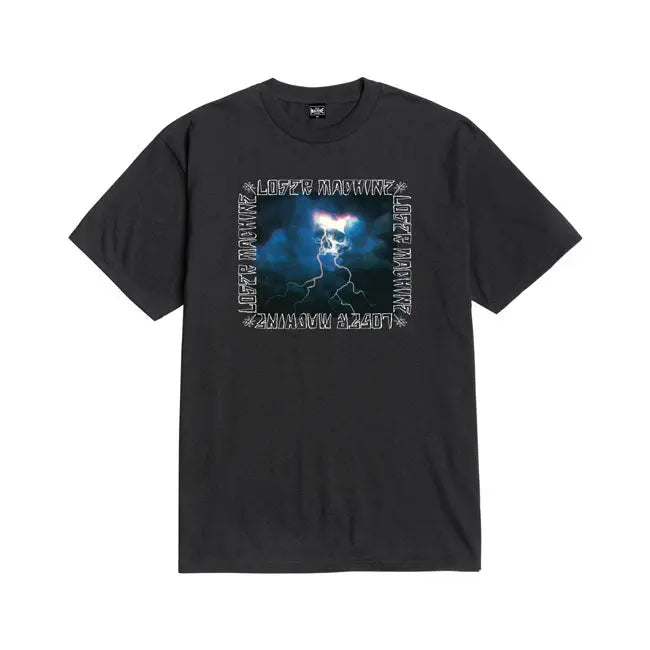Loser Machine Lightning Strike T-Shirt Blue FREE UK Delivery, FREE 365 Day Returns | Moto Central