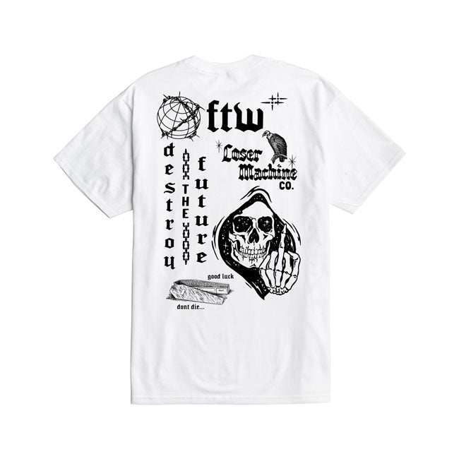 Loser Machine Chaos T-Shirt White FREE UK Delivery, FREE 365 Day Returns | Moto Central