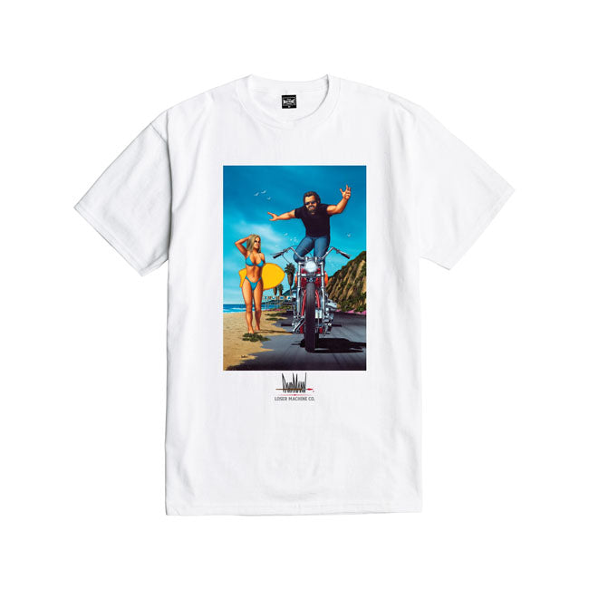 Loser Machine DM Showin' Off T-Shirt White FREE UK Delivery, FREE 365 Day Returns | Moto Central