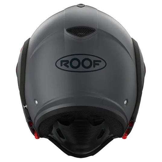 Roof Boxxer 2 Matt Graphite full-face motorcycle helmet, rear view
