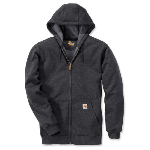 Carhartt Zip Hooded Sweatshirt Carbon Heather – front view