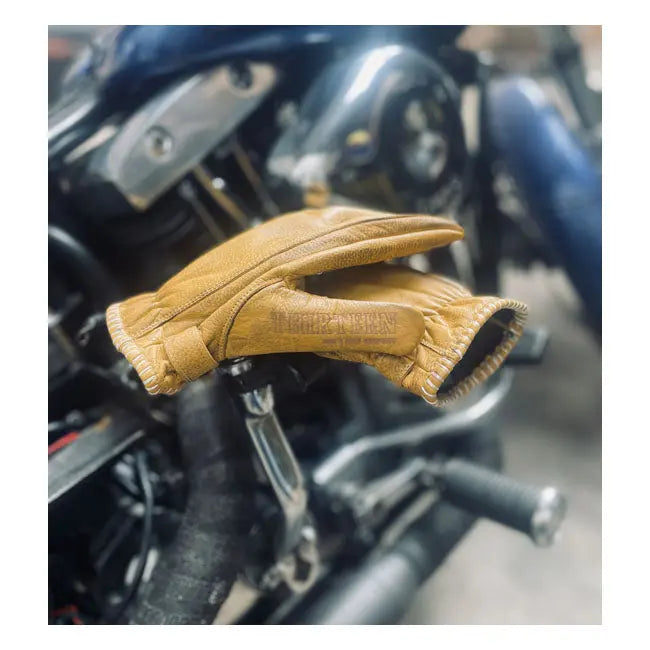 13 And A Half Magazine Loud Ride Leather Gloves Yellow FREE UK Delivery, FREE 365 Day Returns | Moto Central