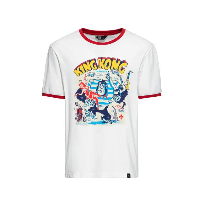 King Kerosine Vintage Wrestling King Kong T-Shirt Off-White FREE UK Delivery, FREE 365 Day Returns | Moto Central