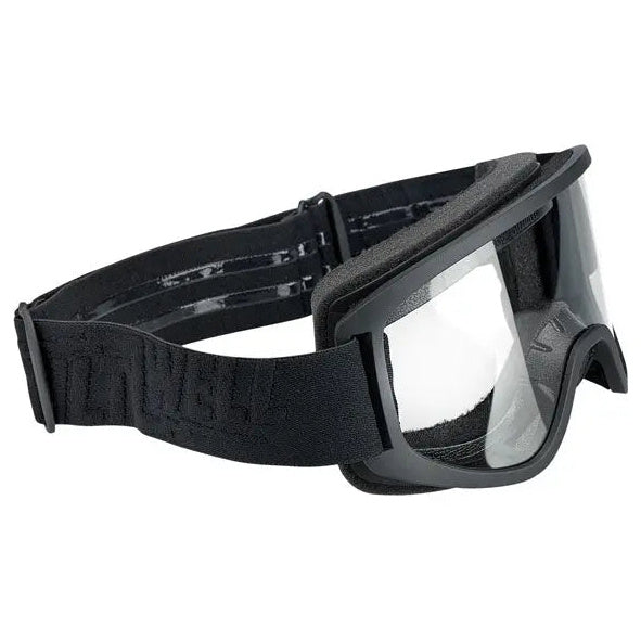 Biltwell Moto 2.0 Goggles Black Out - rear three-quarter view