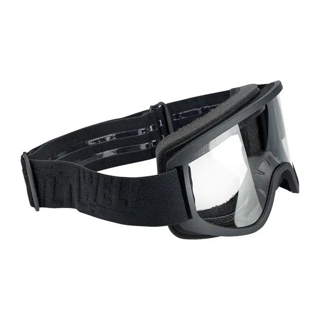 Biltwell Moto 2.0 Goggles Black Out  - FREE UK Shipping, FREE 365 Day Returns | Moto Central