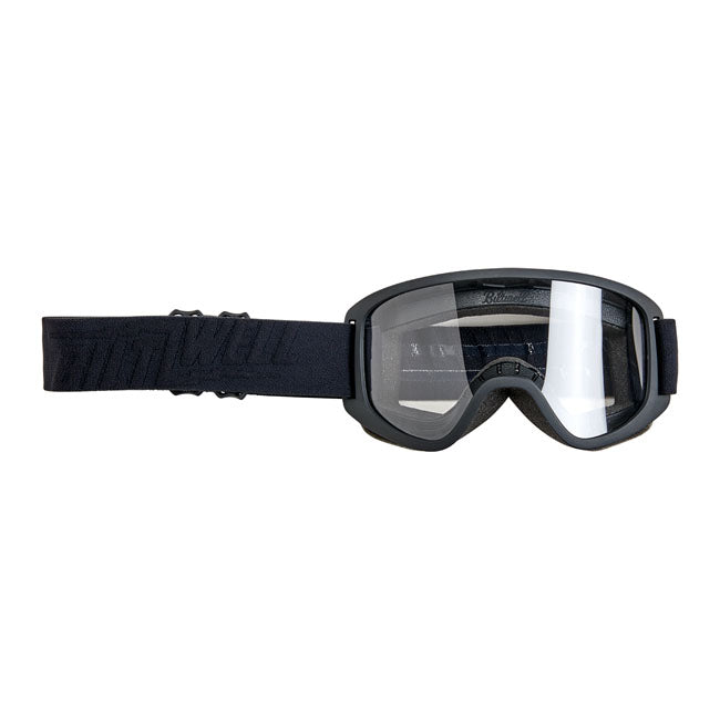 Biltwell Moto 2.0 Goggles Black Out - FREE UK Shipping, FREE 365 Day Returns | Moto Central