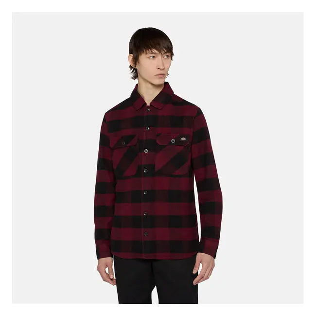 Dickies Sacramento Shirt Zinfandel  - FREE UK Shipping, FREE 365 Day Returns | Moto Central