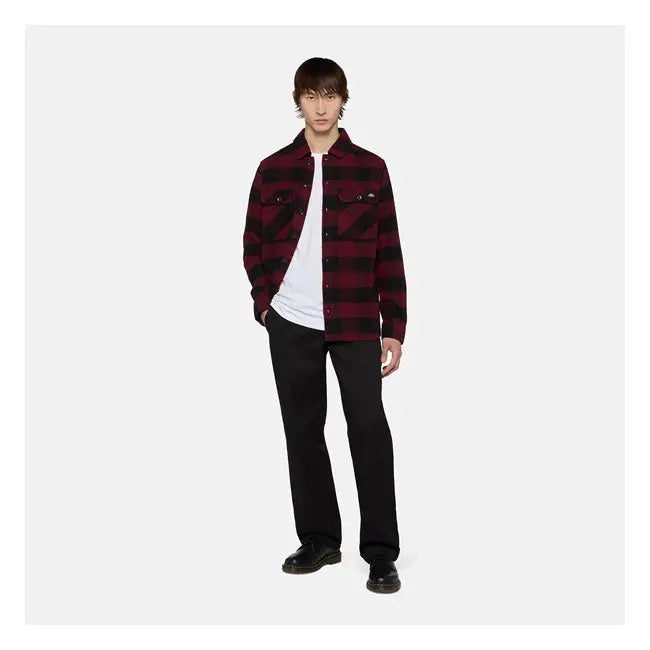 Dickies Sacramento Shirt Zinfandel  - FREE UK Shipping, FREE 365 Day Returns | Moto Central