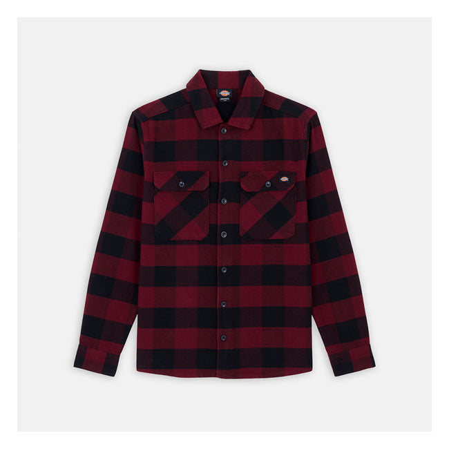 Dickies Sacramento Shirt Zinfandel - FREE UK Shipping, FREE 365 Day Returns | Moto Central