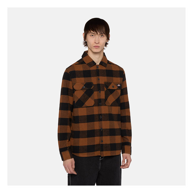 Dickies Sacramento Shirt Toffee - FREE UK Shipping, FREE 365 Day Returns | Moto Central