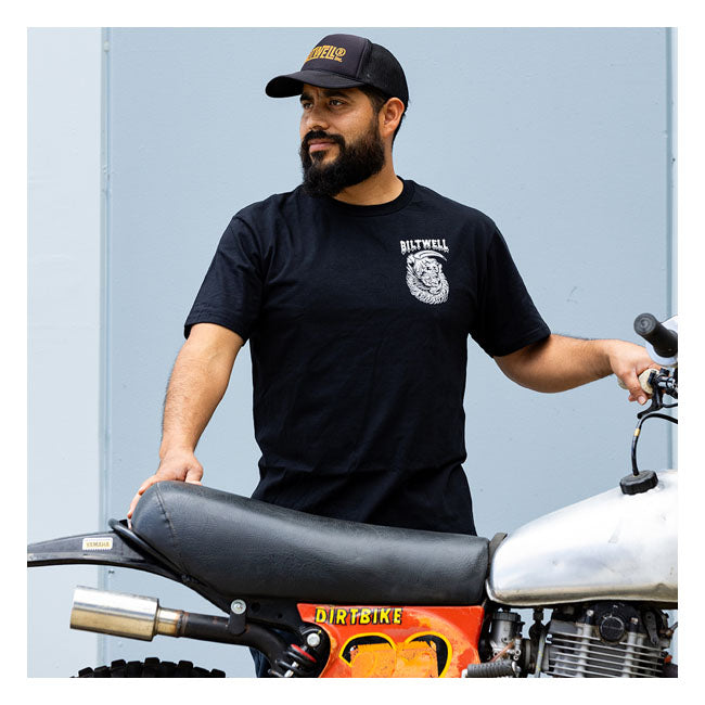Biltwell Creep T-Shirt Black - FREE UK Shipping, FREE 365 Day Returns | Moto Central