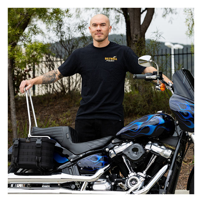 Biltwell Covered T-Shirt Black - FREE UK Shipping, FREE 365 Day Returns | Moto Central