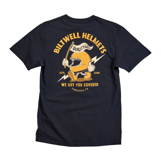 Biltwell Covered T-Shirt Black - FREE UK Shipping, FREE 365 Day Returns | Moto Central