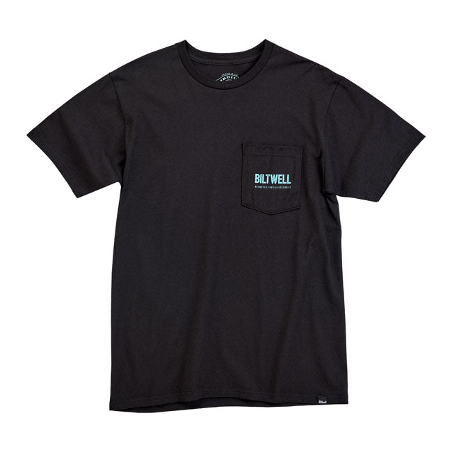 Biltwell Old Junk Pocket T-Shirt Black - FREE UK Shipping, FREE 365 Day Returns | Moto Central